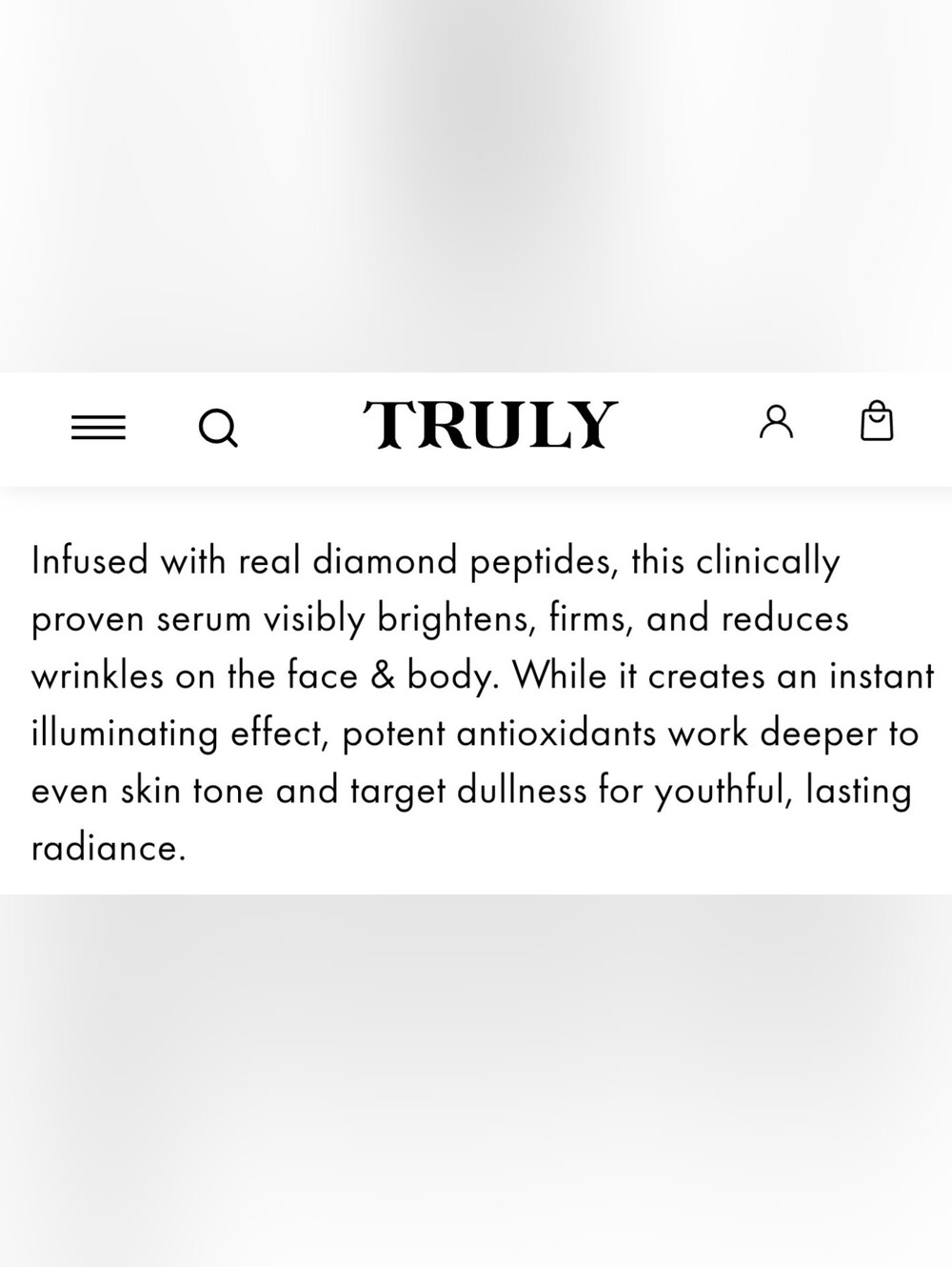 TRULY Diamond Baby Body Serum - Gold & Silver - Picture 4 of 8